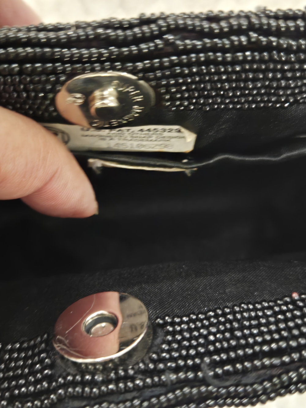 Cache Black Beaded Shoulder Bag - Picture 10 of 12